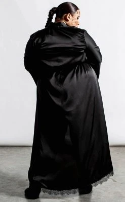 Killstar Clothing Deadly Daze Satin Robe 17 Killstar Clothing Deadly Daze Satin Robe
