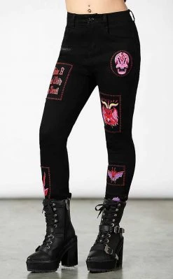 Killstar Dealer Patched Jeans