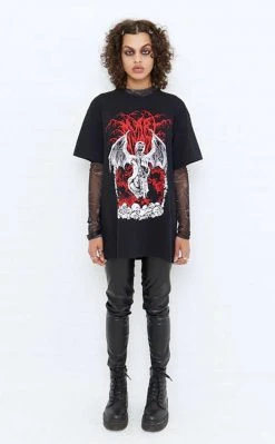Mary Wyatt Clothing Death Angel Oversized Tee