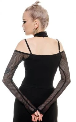 Killstar Death Card Fishnet Top Clothing