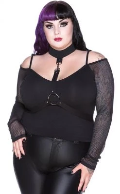 Killstar Death Card Fishnet Top Clothing