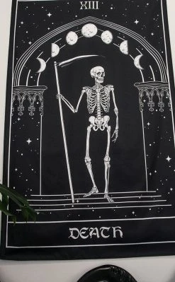 Tragic Beautiful Home & Gifts Death Card Tapestry / Wall Hanging