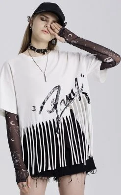 Punk Rave Accessories Decomposure Mesh Armwarmers