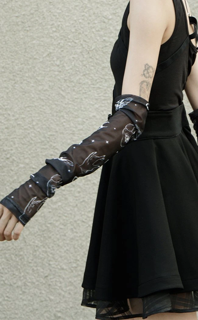 Punk Rave Accessories Decomposure Mesh Armwarmers 5 Punk Rave Accessories Decomposure Mesh Armwarmers