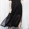 Mary Wyatt Delirium Noir Maxi Dress Clothing