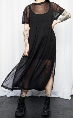 Mary Wyatt Delirium Noir Maxi Dress Clothing