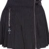 Killstar Devil In Disguise Skirt | Pinstripe
