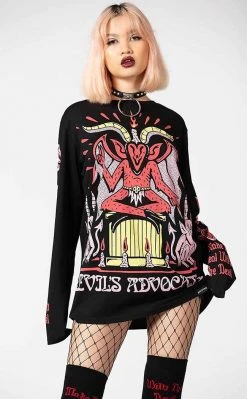 Killstar Devil's Advocate Long Sleeve Top