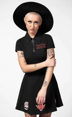 Killstar Devil's Contract Collar Dress Clothing
