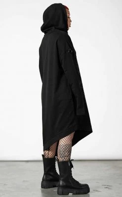 Killstar Dispare Asymmetrical Hoodie Clothing