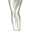 Music Legs Domina Suspender Tights | Silver
