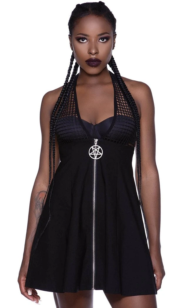 Killstar Don't Call Skater Dress Clothing 3 Killstar Don't Call Skater Dress Clothing
