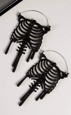 TB Drip Up Her Bones Plug Hoops | Earrings Jewellery