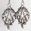 Gothic Jewellery Druidess Earrings | Silver