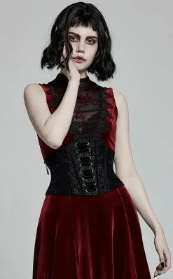 Punk Rave Drusilla Lace Corset | Black