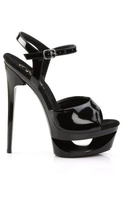 Pleaser ECLIPSE-609 Black Heels Pole Shoes