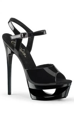 Pleaser ECLIPSE-609 Black Heels Pole Shoes