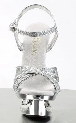 Pleaser ECLIPSE-619G Slv Multi Gltr/Slv Chrome Heels Pole Shoes