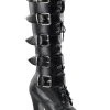 Pleaser ELECTRA-2042 Black Knee High Boots Pole Shoes