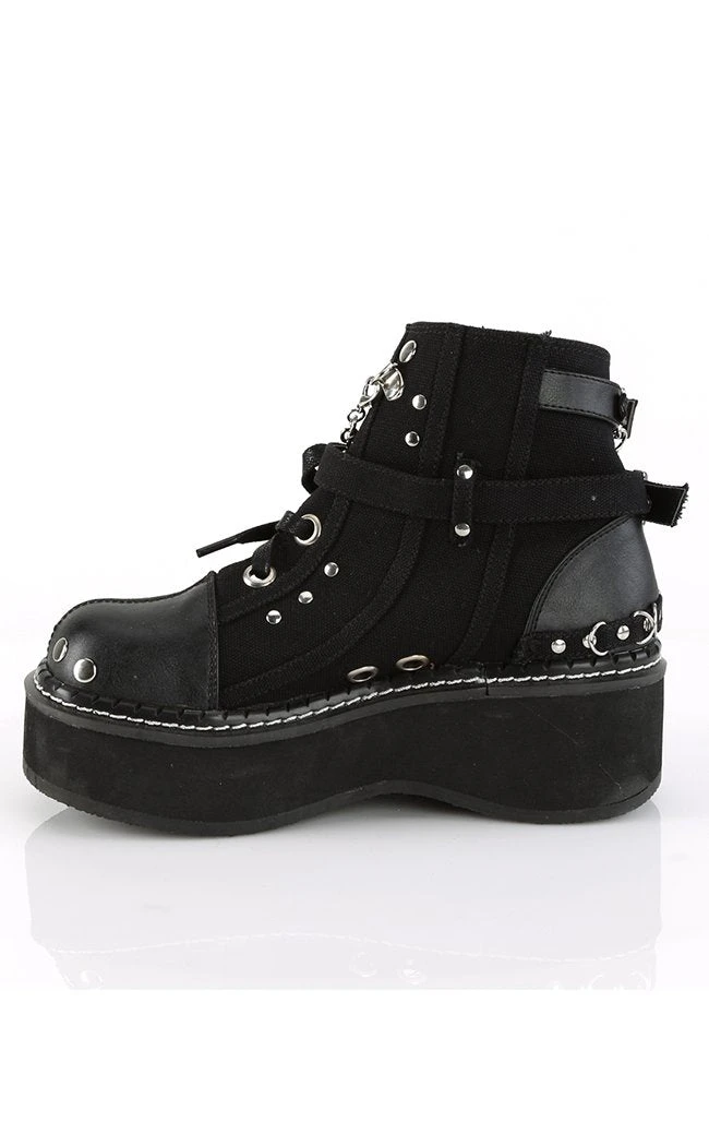 Demonia EMILY-317 Black Cutout Ankle Boots 5 Demonia EMILY-317 Black Cutout Ankle Boots
