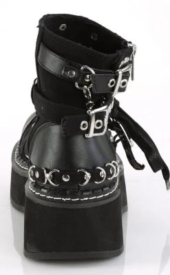 Demonia EMILY-317 Black Cutout Ankle Boots 10 Demonia EMILY-317 Black Cutout Ankle Boots
