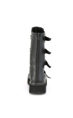 Demonia EMILY-322 Bat Buckle Knee High Boots Shoes