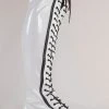Demonia EMILY-375 White Patent Thigh High Boots (Last Pair: 7)