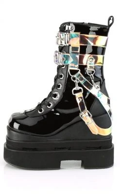Demonia Shoes ETERNAL-115 Black Patent Ankle Boots 9 Demonia Shoes ETERNAL-115 Black Patent Ankle Boots
