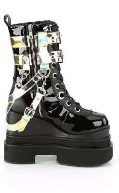Demonia Shoes ETERNAL-115 Black Patent Ankle Boots 11 Demonia Shoes ETERNAL-115 Black Patent Ankle Boots