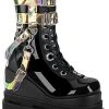 Demonia Shoes ETERNAL-115 Black Patent Ankle Boots 1 Demonia Shoes ETERNAL-115 Black Patent Ankle Boots