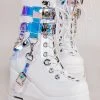 Demonia Shoes ETERNAL-115 White Vegan Ankle Boots 2 Demonia Shoes ETERNAL-115 White Vegan Ankle Boots
