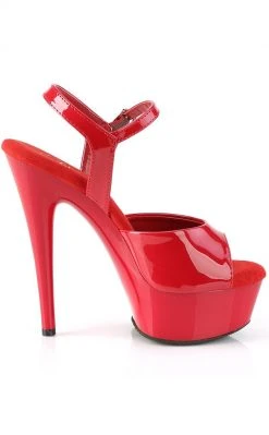 Pleaser EXCITE-609 Red Patent Platform Heels Pole Shoes