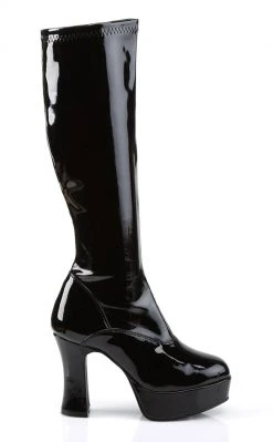 Funtasma EXOTICA-2000 Blk Str Pat Boots