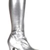 Funtasma EXOTICA-2000 Silver Patent Gogo Boots