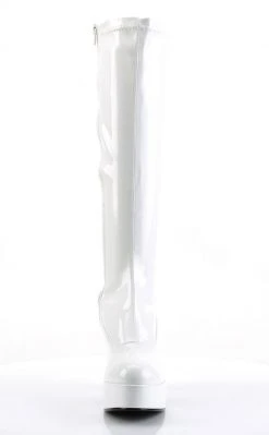 Funtasma EXOTICA-2000 White Stretch Patent Boots