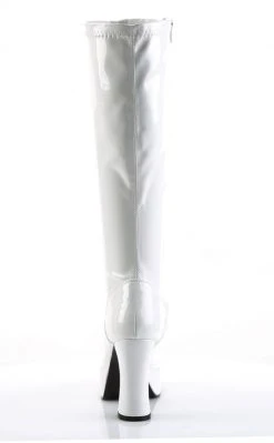 Funtasma EXOTICA-2000 White Stretch Patent Boots