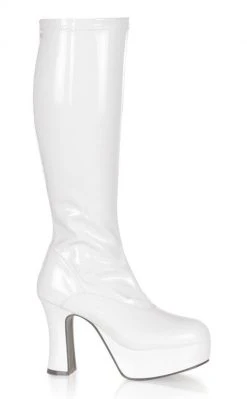 Funtasma EXOTICA-2000 White Stretch Patent Boots