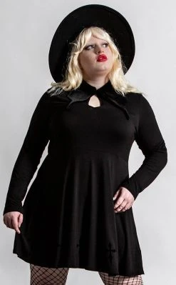 Killstar Elissabat Collar Dress Clothing