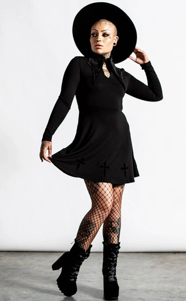 Killstar Elissabat Collar Dress Clothing 5 Killstar Elissabat Collar Dress Clothing