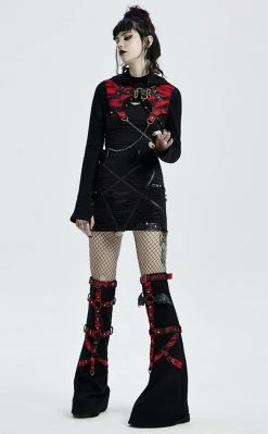 Punk Rave Enmity Denim Mini Skirt