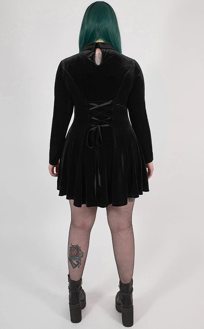 Punk Rave Ensnared Velvet Dress | Black | Plus Size Clothing 6 Punk Rave Ensnared Velvet Dress | Black | Plus Size Clothing