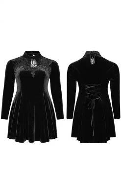 Punk Rave Ensnared Velvet Dress | Black | Plus Size Clothing 13 Punk Rave Ensnared Velvet Dress | Black | Plus Size Clothing
