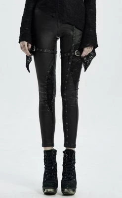 Punk Rave Escapist Faux Leather Leggings