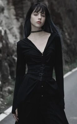 Punk Rave Ex Machina Corset Belt | Black Clothing