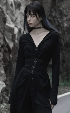 Punk Rave Ex Machina Corset Belt | Black Clothing