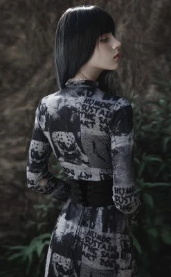 Punk Rave Ex Machina Corset Belt | Black Clothing