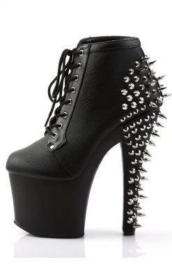 Pleaser FEARLESS-700-28 Black / Black Matte Heels Pole Shoes