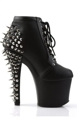 Pleaser FEARLESS-700-28 Black / Black Matte Heels Pole Shoes