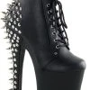 Pleaser FEARLESS-700-28 Black / Black Matte Heels Pole Shoes