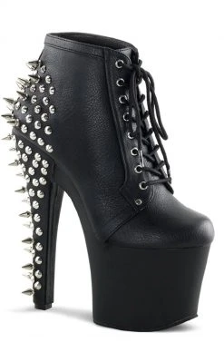 Pleaser FEARLESS-700-28 Black / Black Matte Heels Pole Shoes